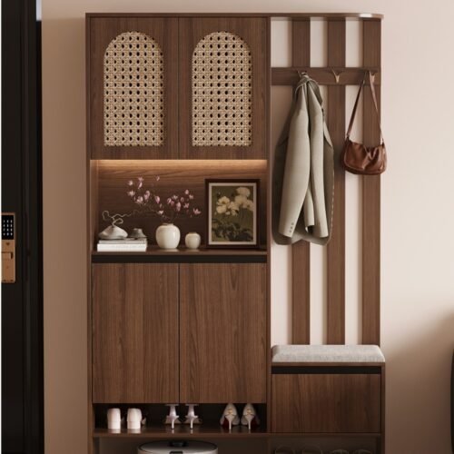 product7 Entrance Hall Cabinet 路 Vine Weaving Right Hanging Clothing Narrow Edition (T807)