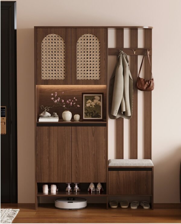 product7 Entrance Hall Cabinet 路 Vine Weaving Right Hanging Clothing Narrow Edition (T807)