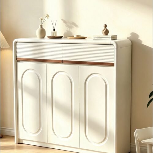 Soft Wind French Three Door Shoe Cabinet (EH3072)